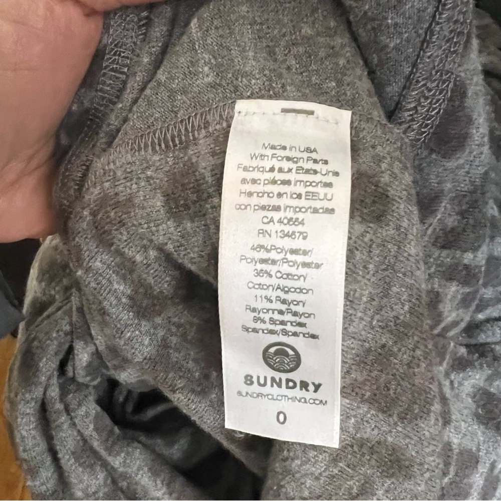 Sundry Leopard Print Open Cardigan - image 8